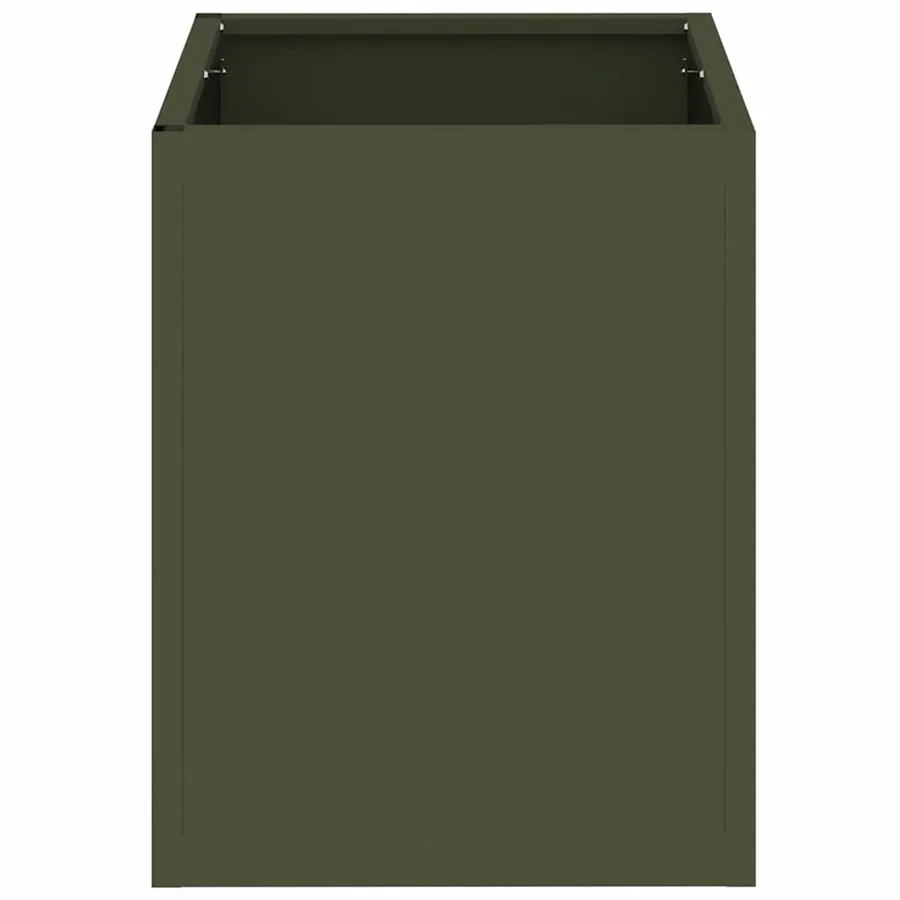 Cache-pot de jardin Vert olive 32 x 32 x 40 cm - 6