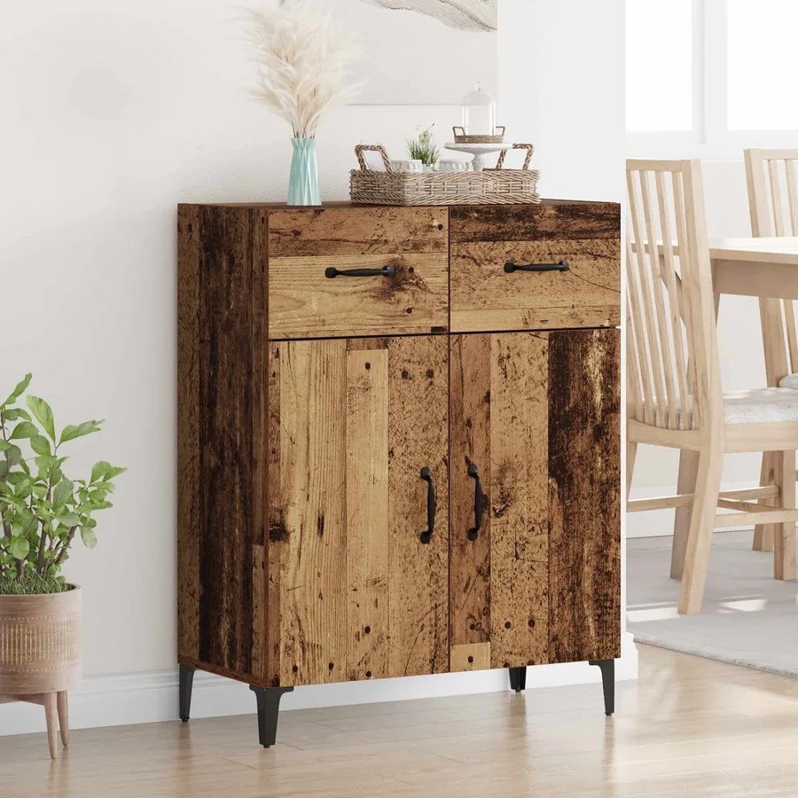 Buffet Bois ancien 69,5 x 34 x 90 cm Bois d'ingénierie