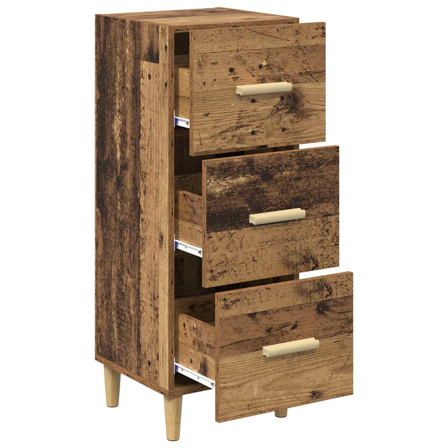 Buffet Bois ancien 34,5 x 34 x 90 cm Bois d'ingénierie - 5