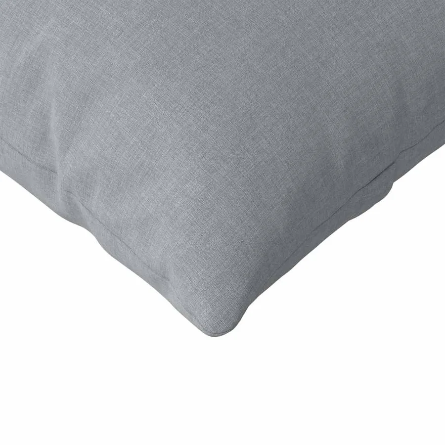 Coussins de canapé 2 pcs Gris clair 120 x 40 cm tissu - 7