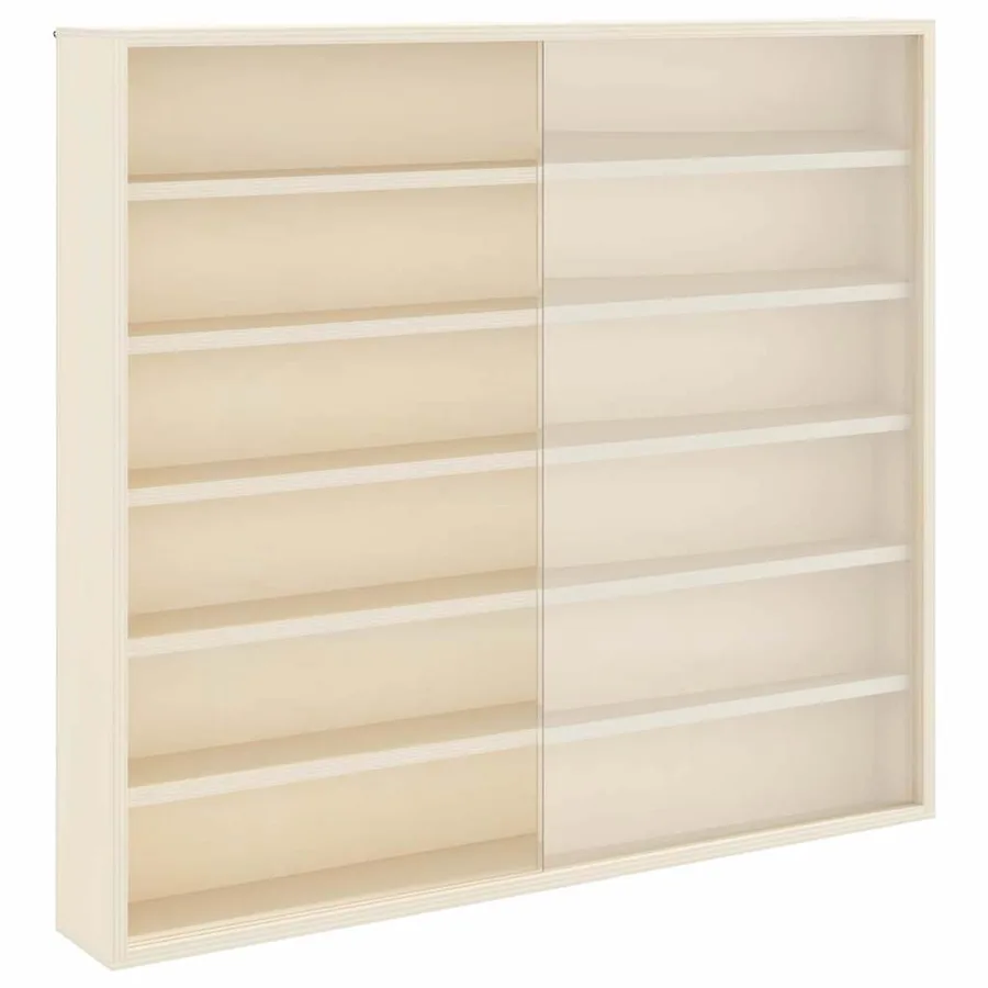 Vitrine Murale avec étagère Beige 60 x 8,5 x 54 cm Contreplaqué - 2