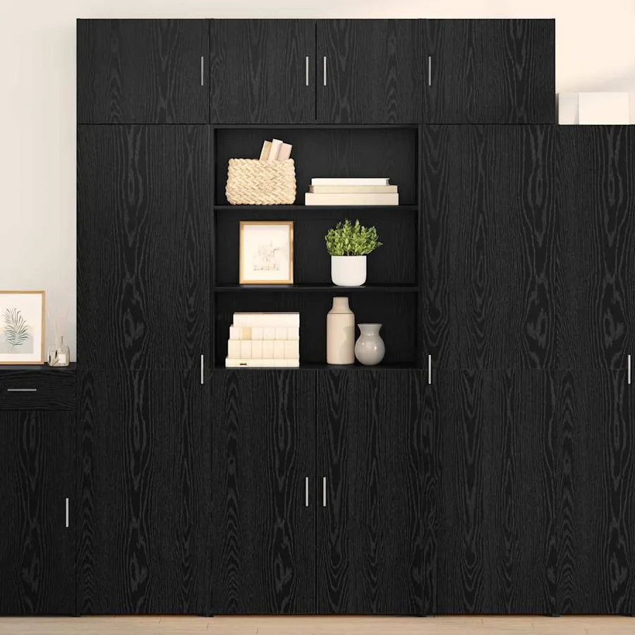 Armoire de rangement Chêne noir 80 x 42,5 x 225 cm