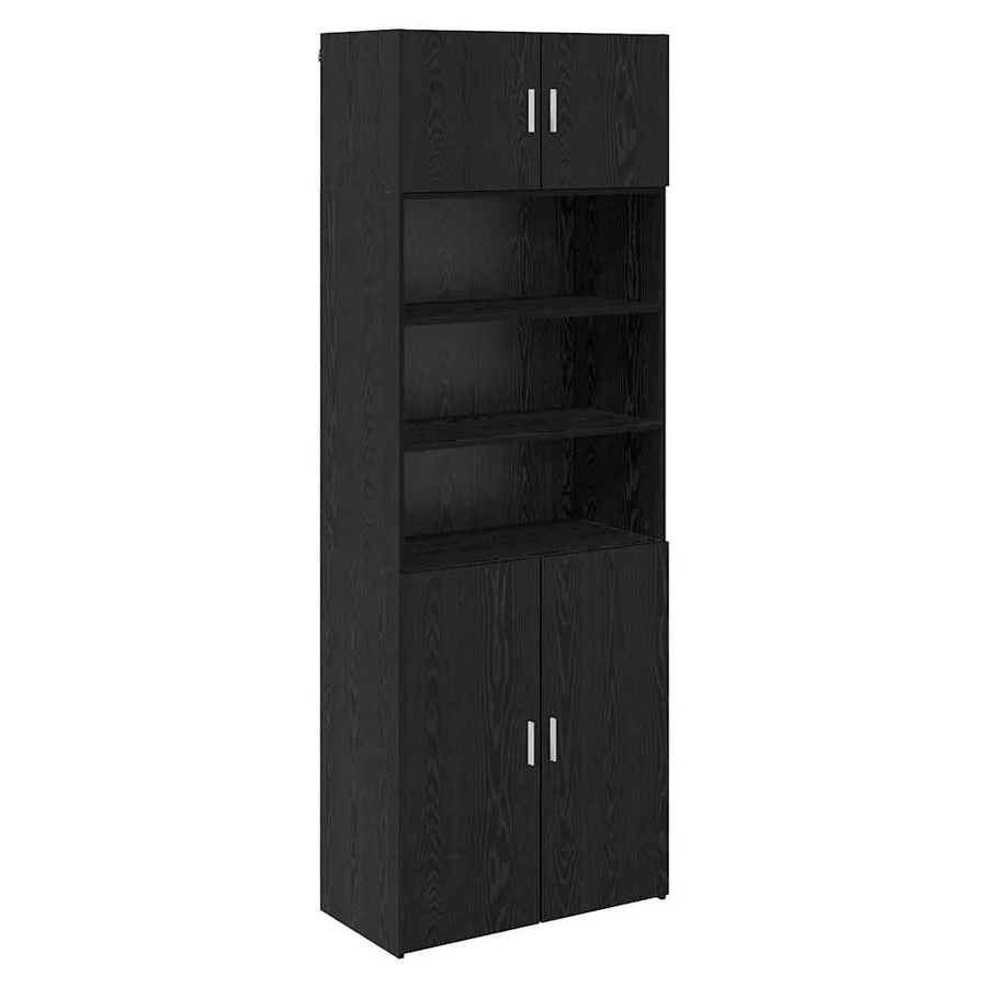 Armoire de rangement Chêne noir 80 x 42,5 x 225 cm - 5
