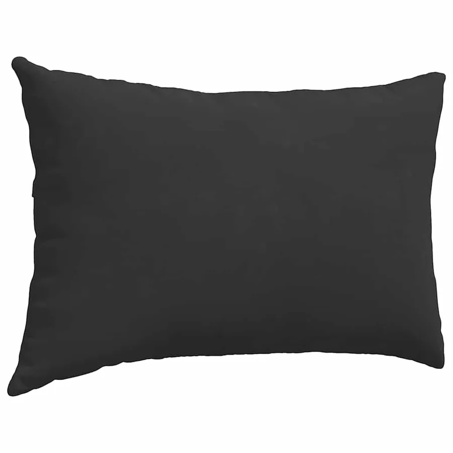 Coussins de canapé 2 pcs Noir 60 x 40 cm tissu - 5