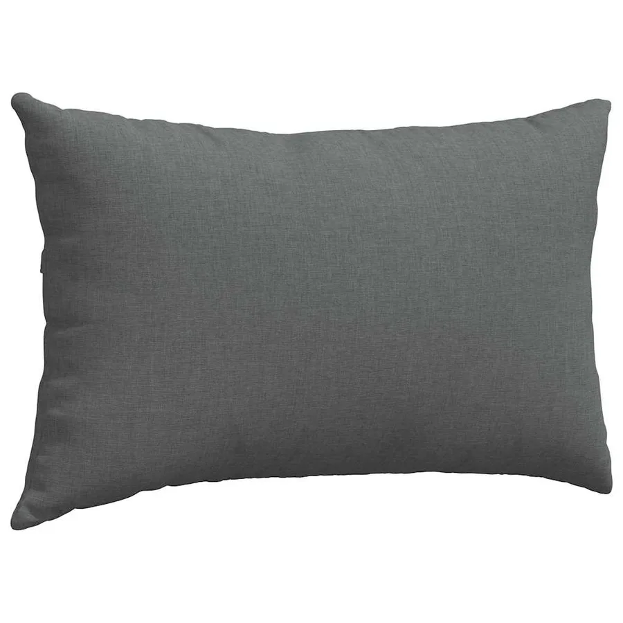 Coussins de canapé 2 pcs Gris foncé 50 x 30 cm tissu - 5