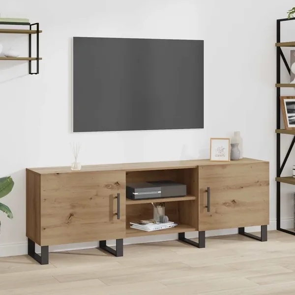 Meuble TV 150 x 30 x 50 cm Chêne artisanal Bois d'ingénierie