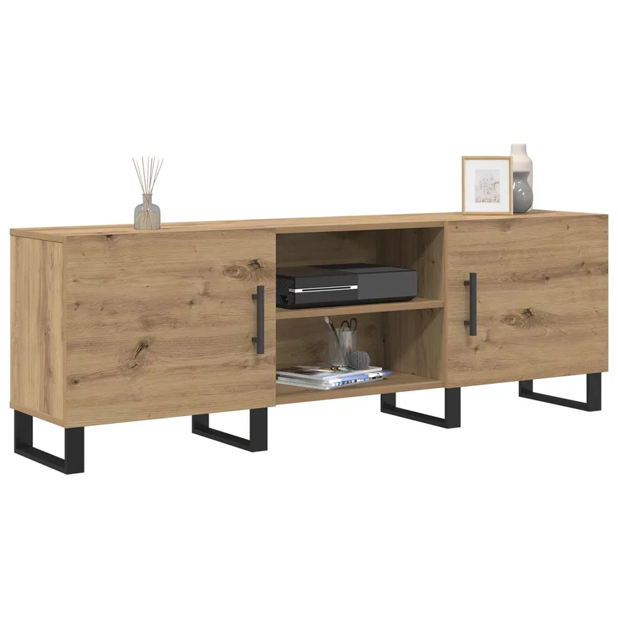 Meuble TV 150 x 30 x 50 cm Chêne artisanal Bois d'ingénierie - 3