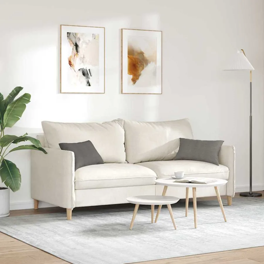 Coussins de canapé 2 pcs Gris clair 50 x 30 cm - 4