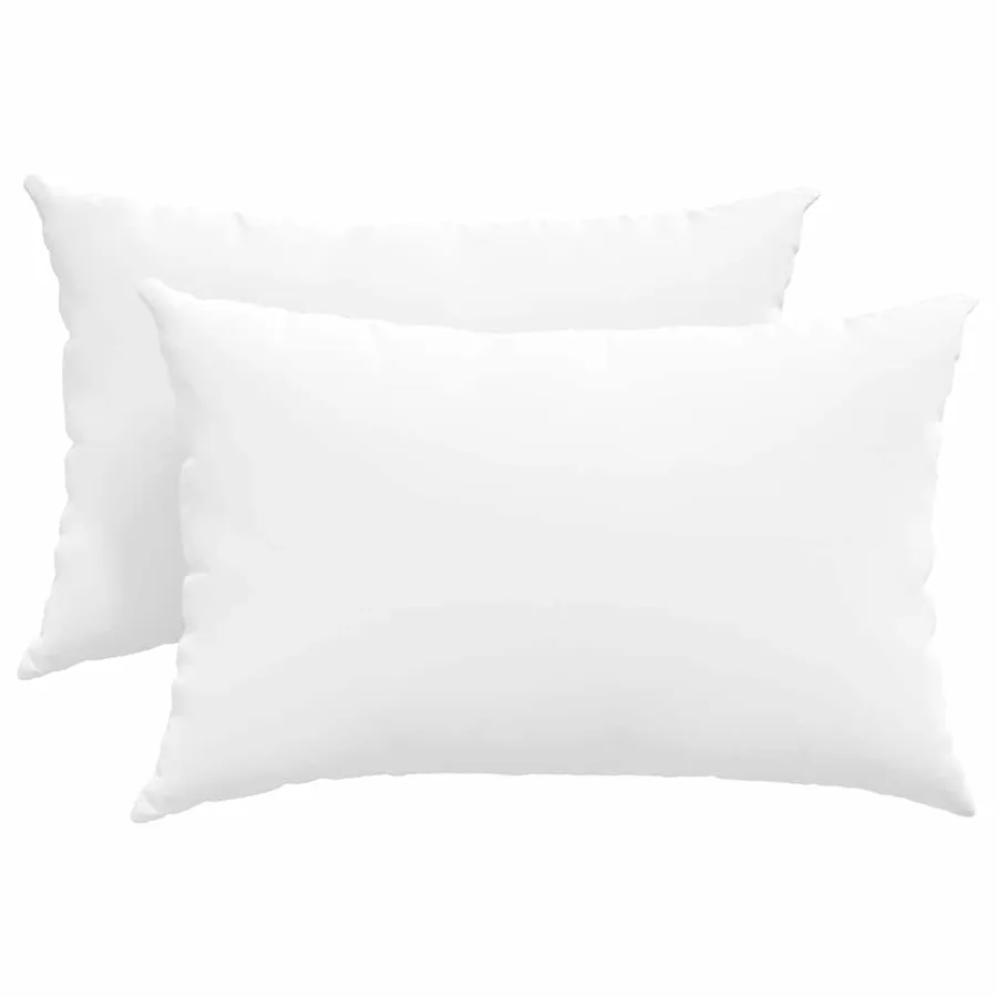 Coussins de canapé 2 pcs Blanc 60 x 40 cm tissu - 2