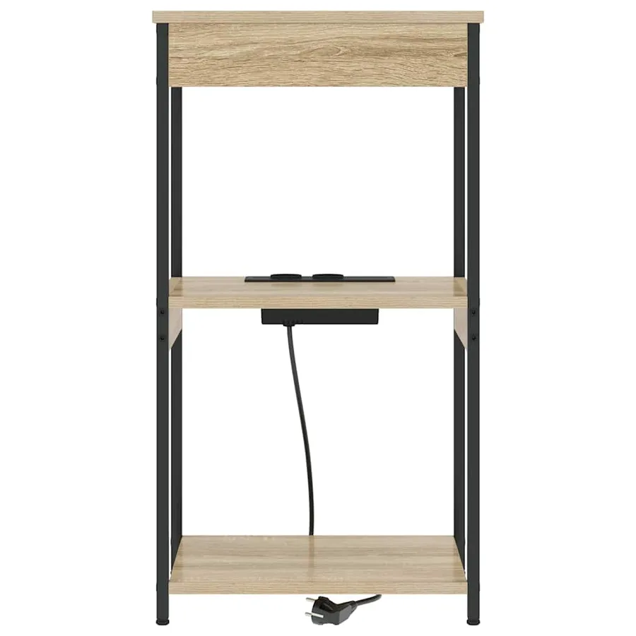 Cabinet de chevet avec étagère Chêne Sonoma 41 x 31 x 76 cm - 5
