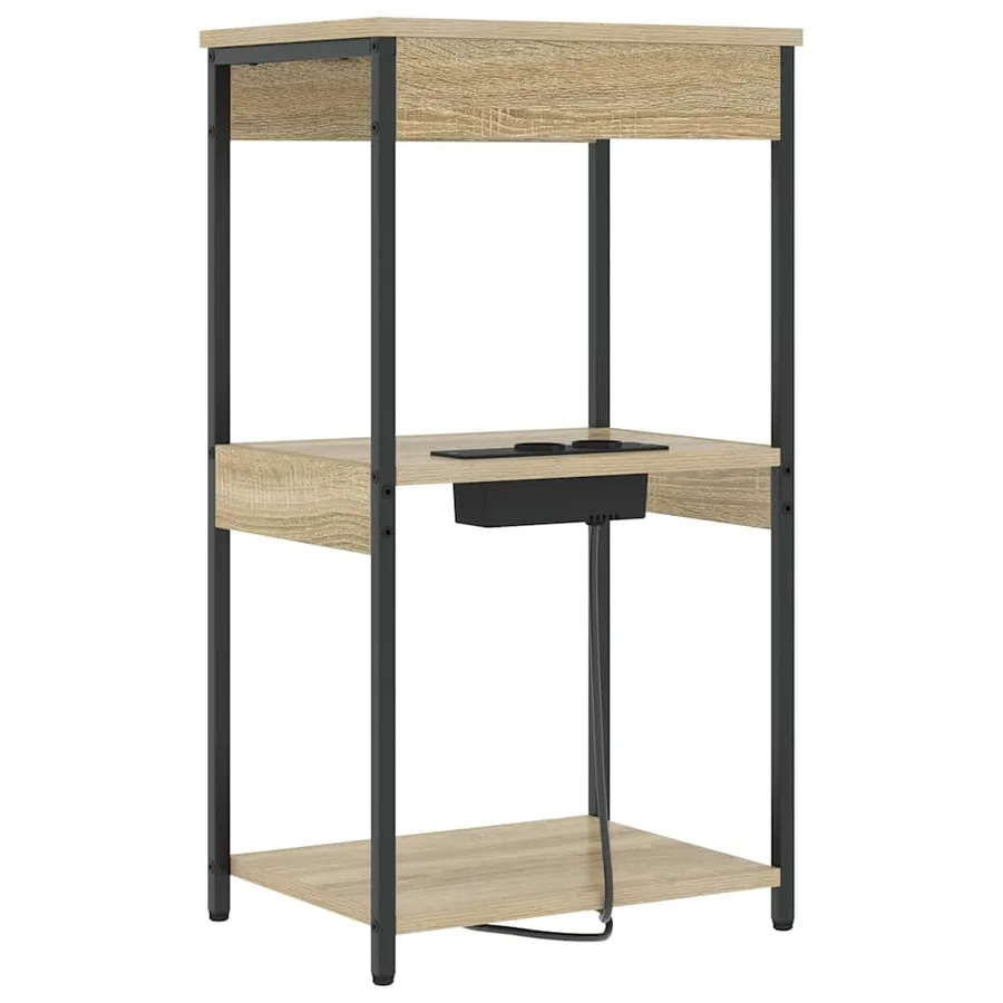Cabinet de chevet avec étagère Chêne Sonoma 41 x 31 x 76 cm - 7
