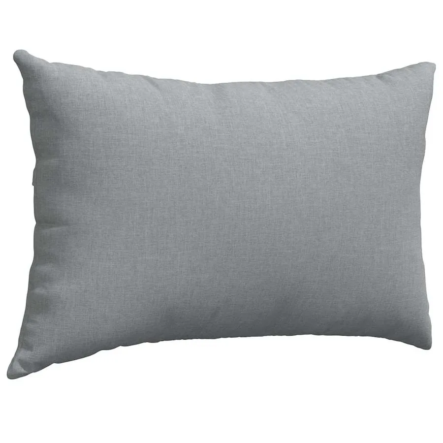 Coussins de canapé 2 pcs Gris clair 60 x 40 cm tissu - 5