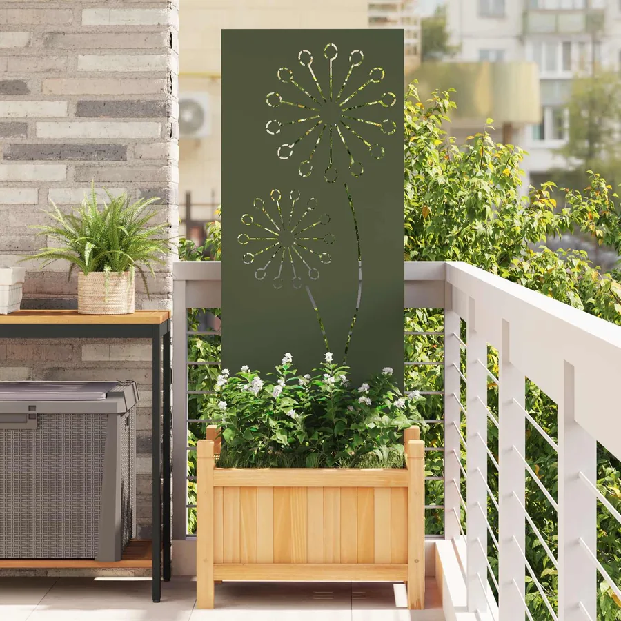 Écran de confidentialité de jardin Vert olive 50 x 140 cm