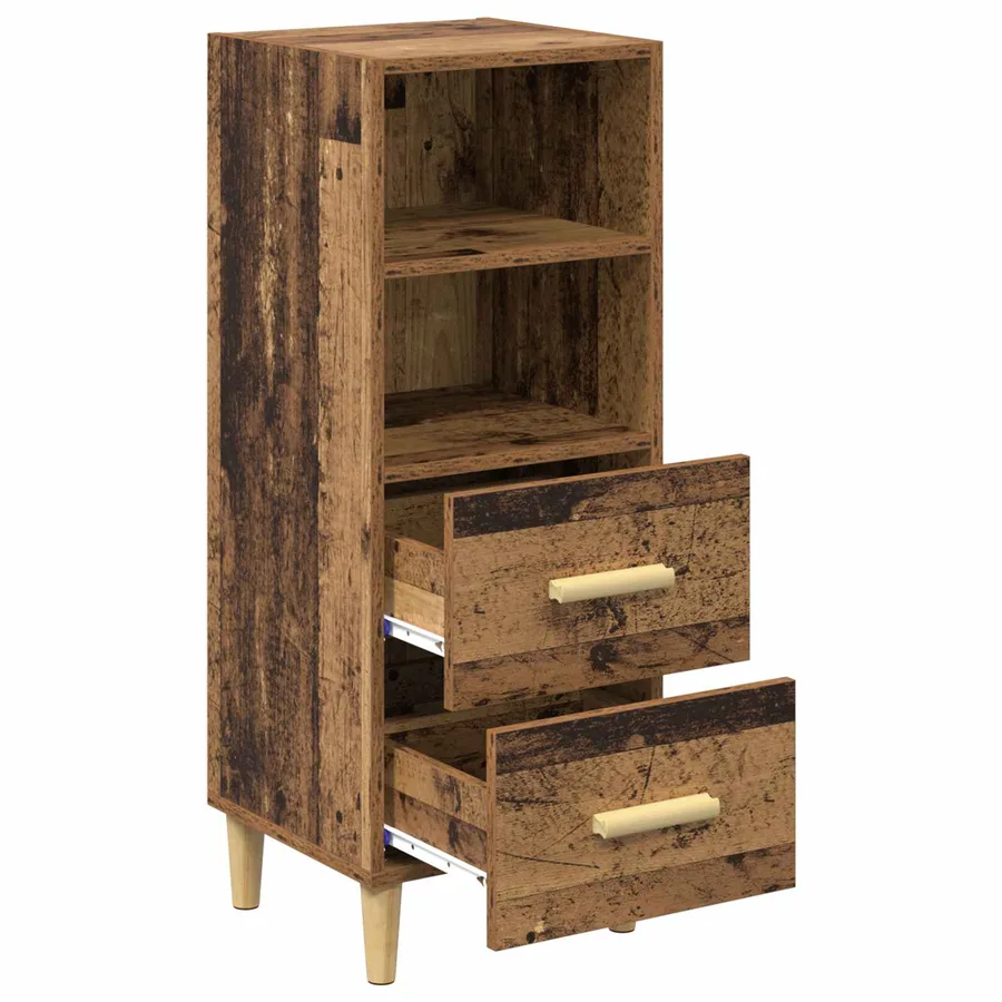 Buffet Bois ancien 34 x 34,5 x 90 cm Bois d'ingénierie - 5