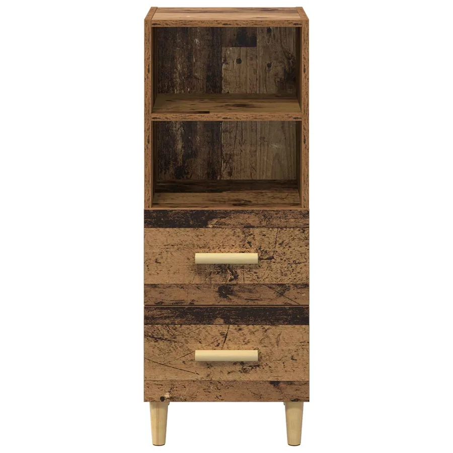 Buffet Bois ancien 34 x 34,5 x 90 cm Bois d'ingénierie - 6
