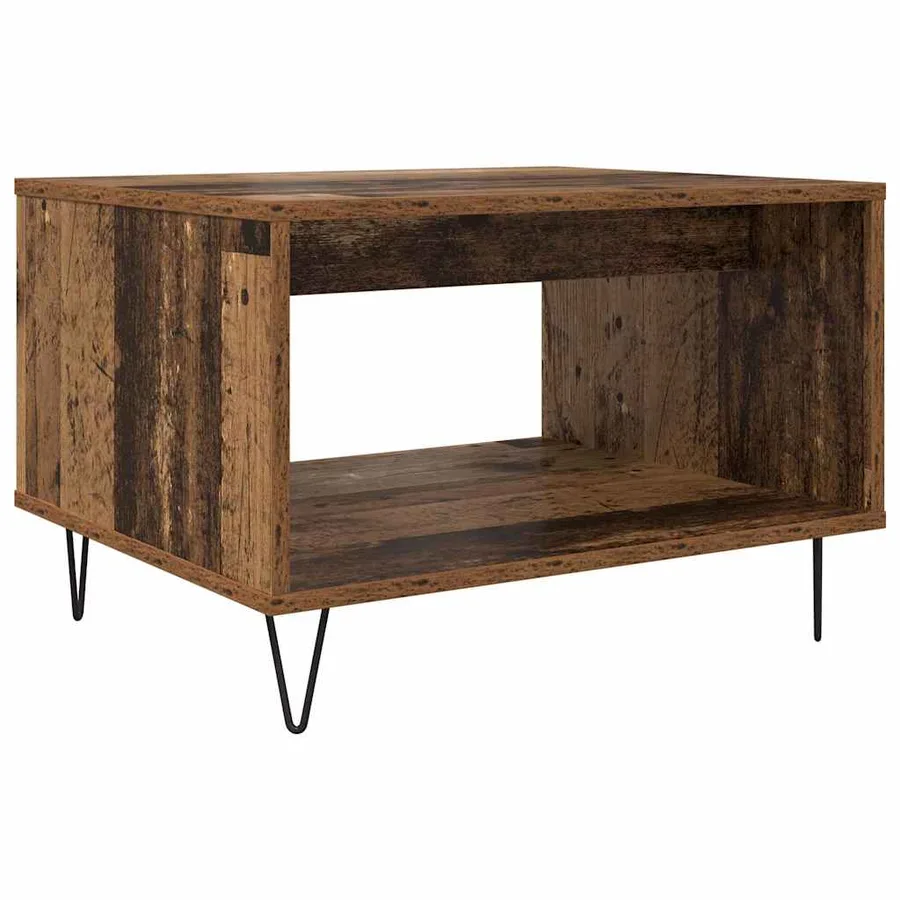 Table basse Bois ancien 60 x 50 x 40 cm Bois d'ingénierie - 2