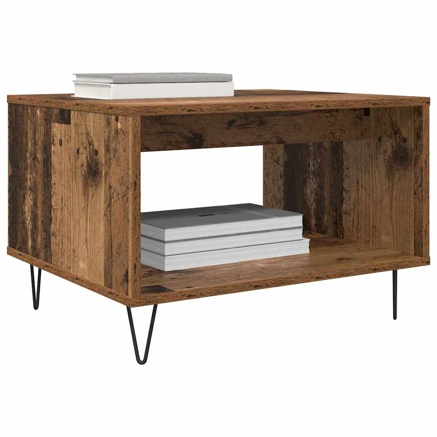 Table basse Bois ancien 60 x 50 x 40 cm Bois d'ingénierie - 3