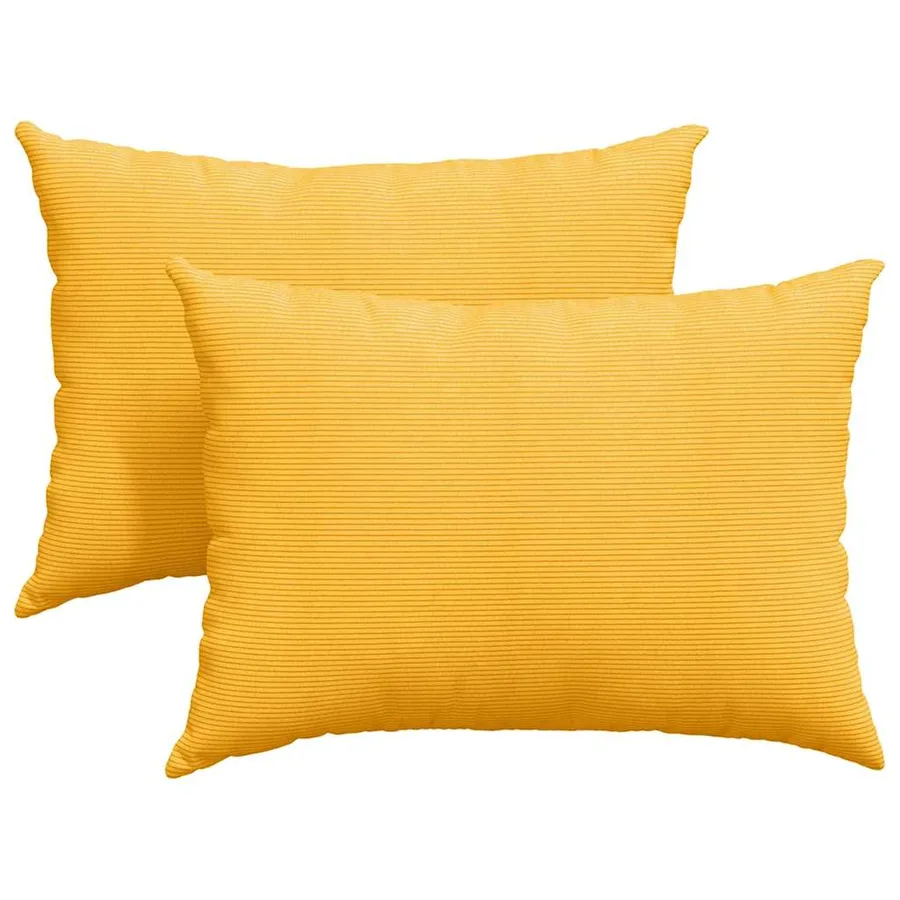 Coussins de canapé 2 pcs Jaune clair 70 x 50 cm - 2