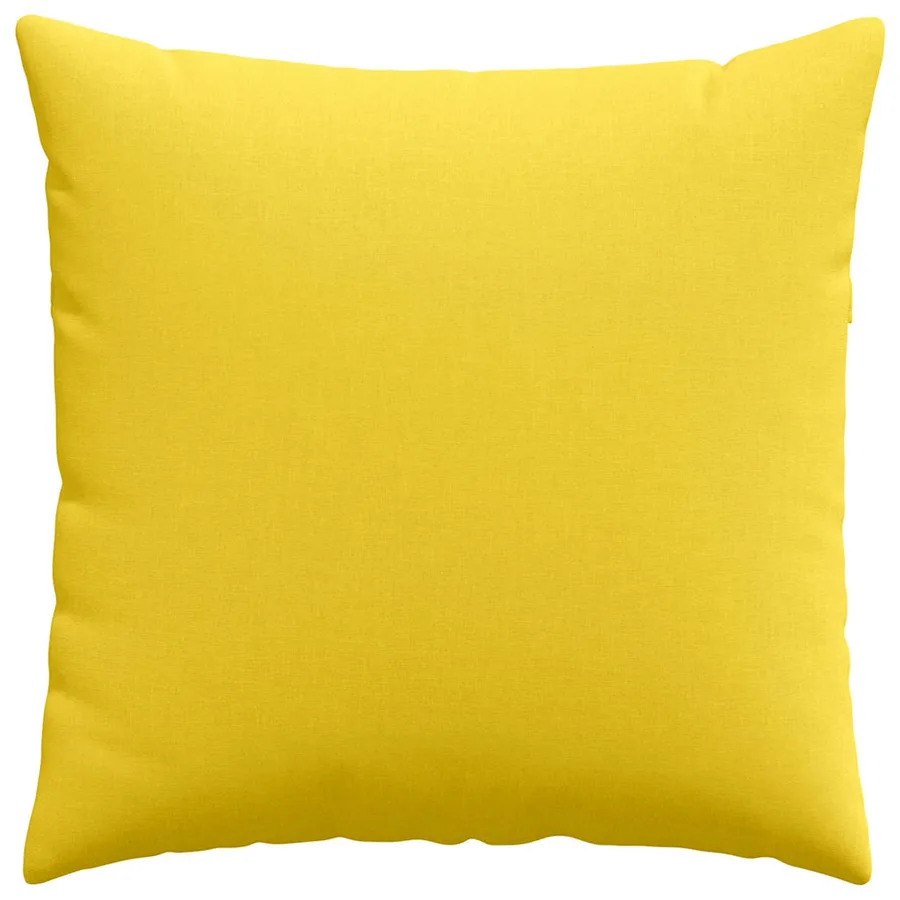 Coussins de canapé 2 pcs Jaune clair 80 x 80 cm tissu - 6