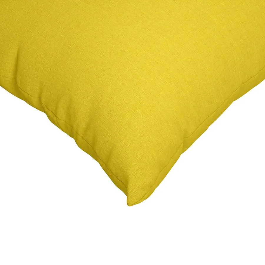 Coussins de canapé 2 pcs Jaune clair 80 x 80 cm tissu - 7