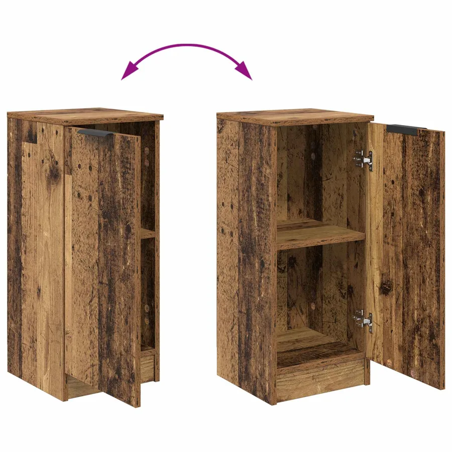 Buffet Bois ancien 30 x 30 x 70 cm Bois d'ingénierie - 11