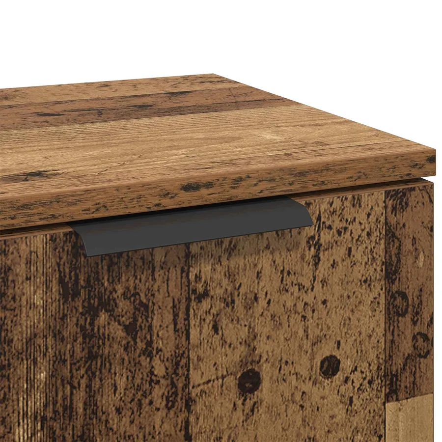 Buffet Bois ancien 30 x 30 x 70 cm Bois d'ingénierie - 9