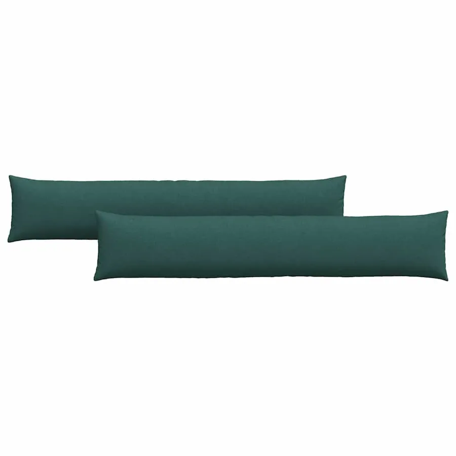 Coussins de canapé 2 pcs Vert foncé 200 x 40 cm tissu - 2