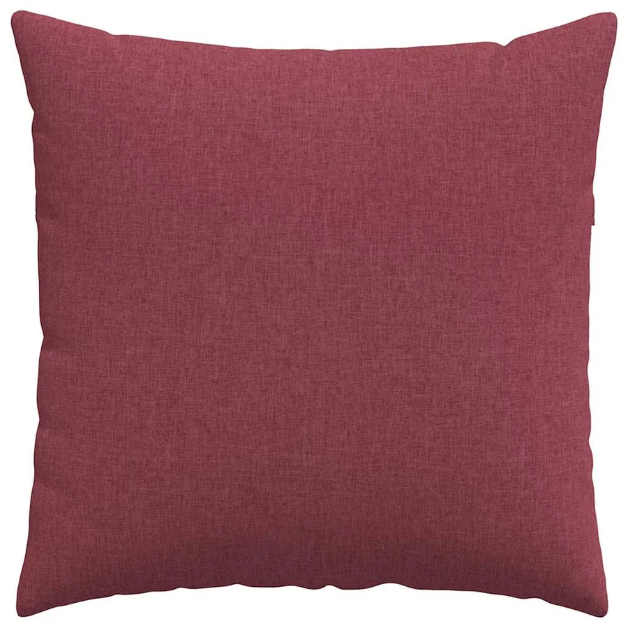 Coussins de canapé 2 pcs Bordeaux 60 x 60 cm tissu - 6