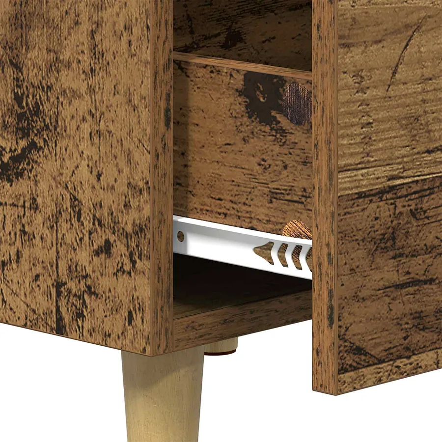 Cabinet de chevet Bois ancien 40 x 40 x 66 cm Bois d'ingénierie - 9
