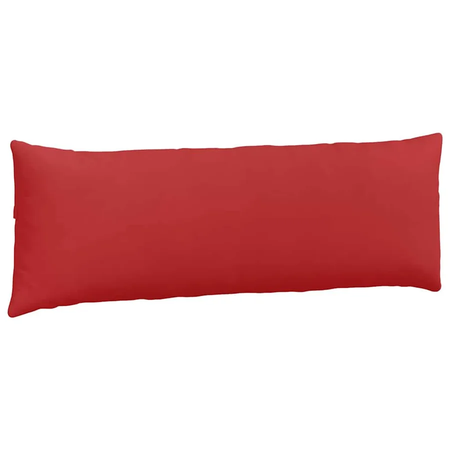 Coussins de canapé 2 pcs Rouge 120 x 40 cm tissu - 5