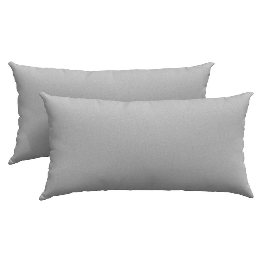 Coussins de canapé 2 pcs Gris nuage 80 x 40 cm tissu - 2