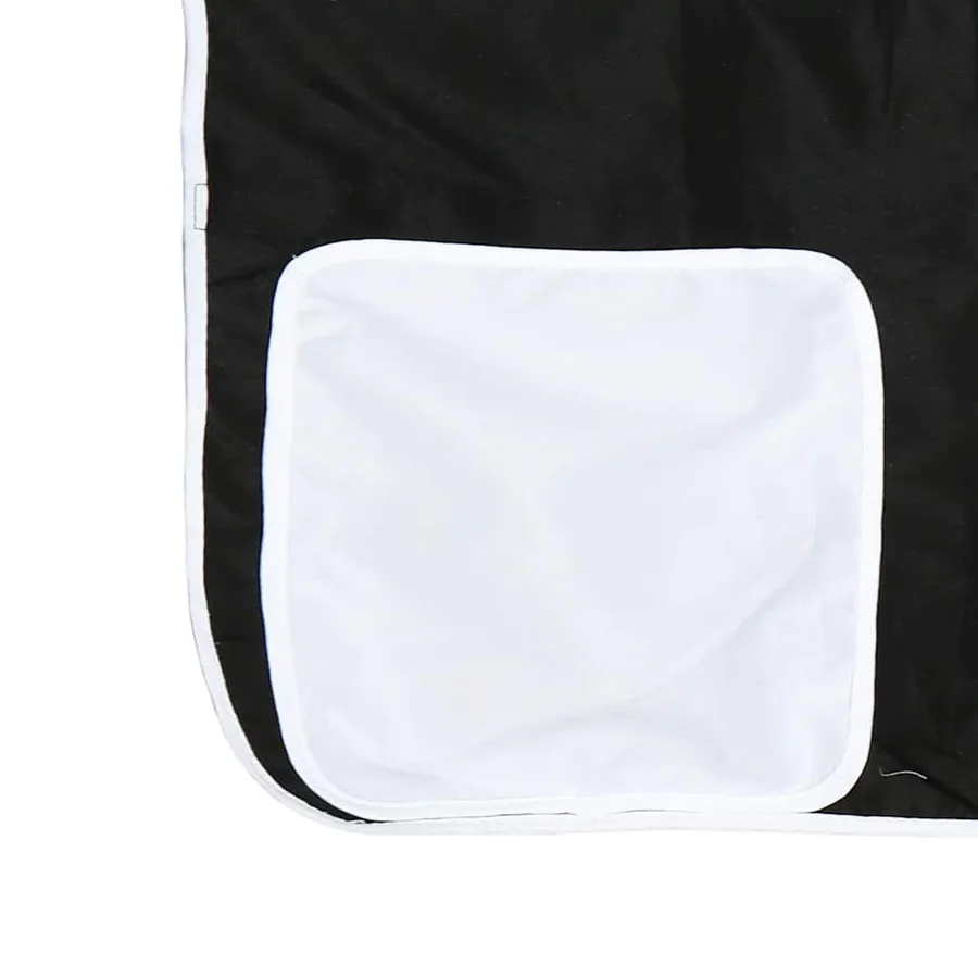 Rideaux pour lit mezzanine blanc et noir polyester - 14