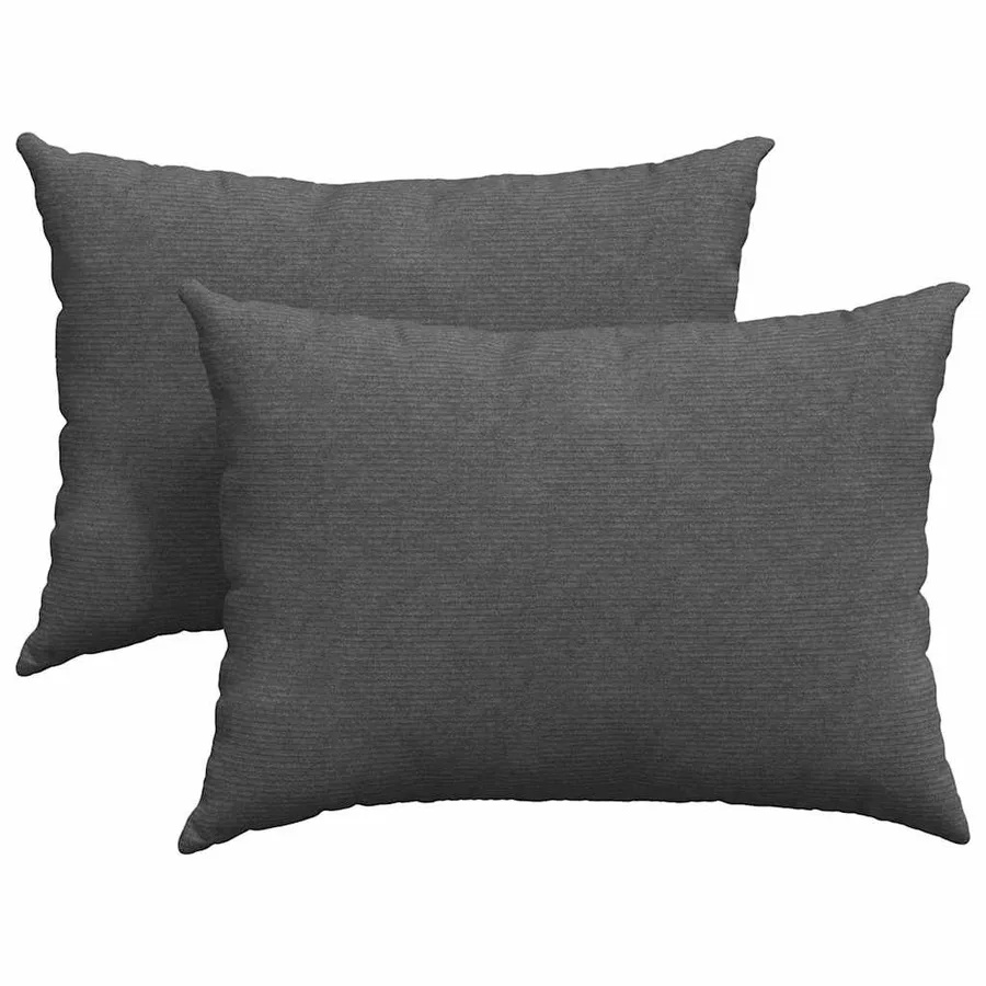 Coussins de canapé 2 pcs Gris foncé 70 x 50 cm - 2