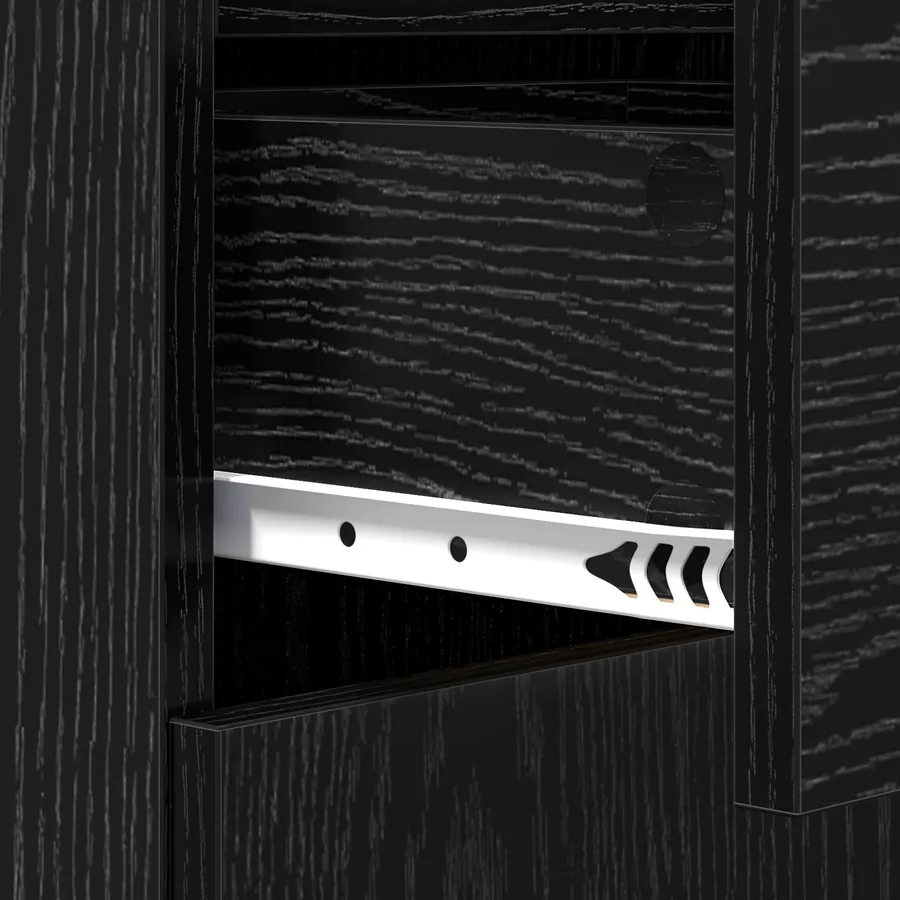 Buffet Chêne noir 45 x 42,5 x 93 cm Bois d'ingénierie - 10