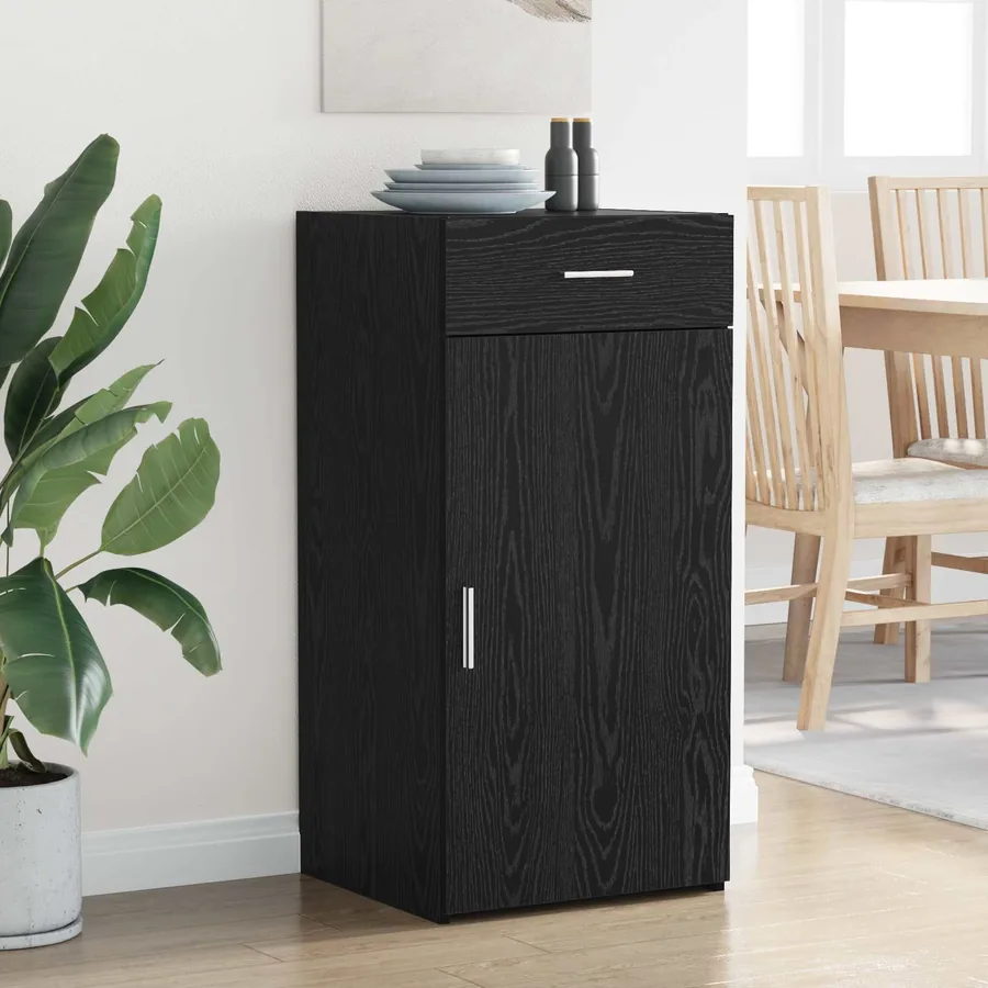 Buffet Chêne noir 45 x 42,5 x 93 cm Bois d'ingénierie - 4