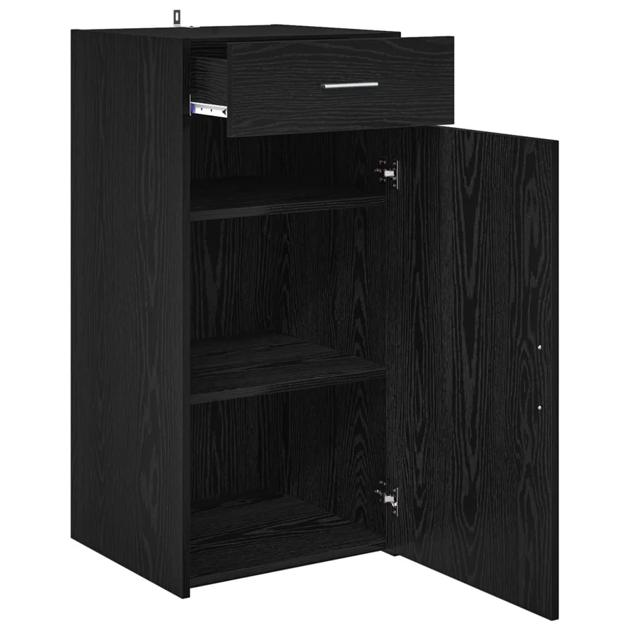 Buffet Chêne noir 45 x 42,5 x 93 cm Bois d'ingénierie - 5