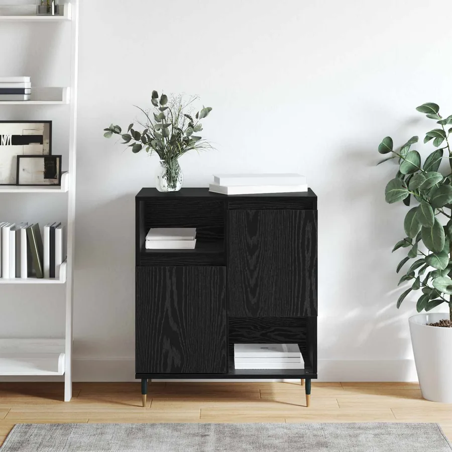 Buffet Chêne noir 60 x 35 x 70 cm - 4
