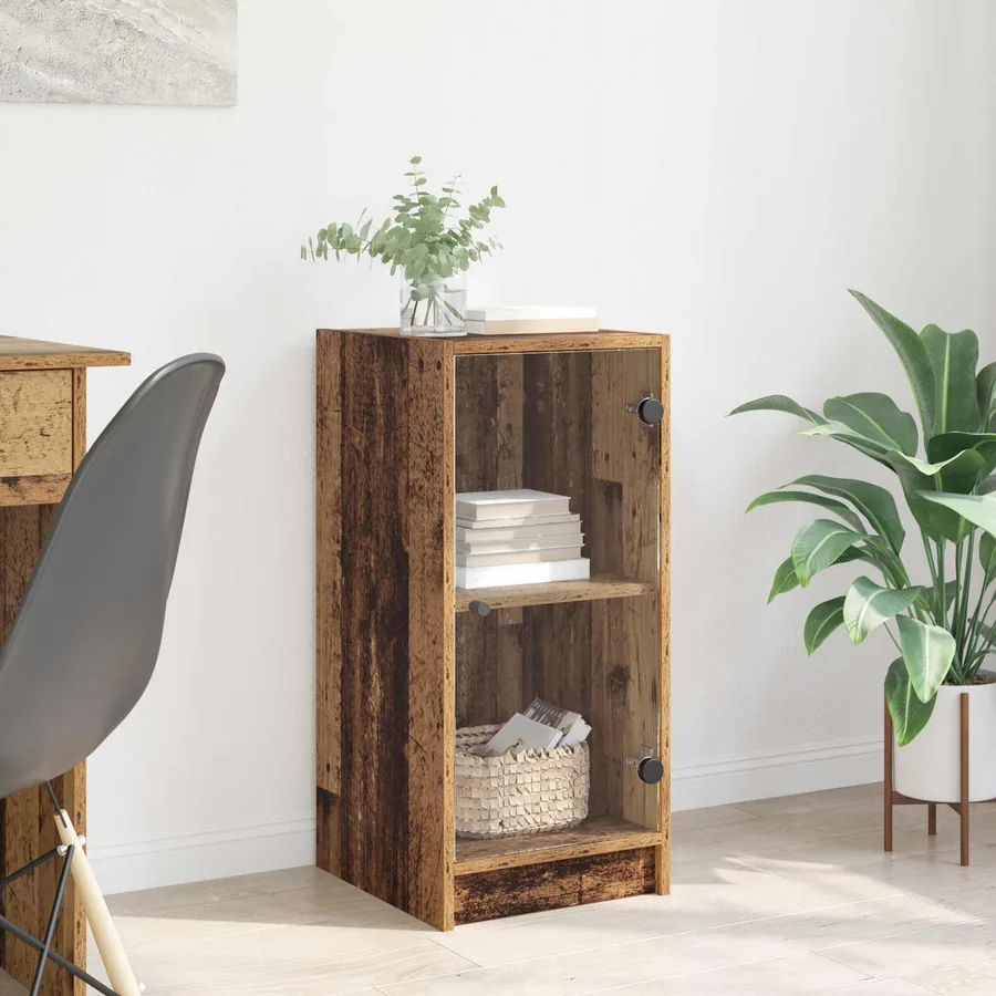 Buffet Bois ancien 35 x 37 x 76 cm Bois d'ingénierie