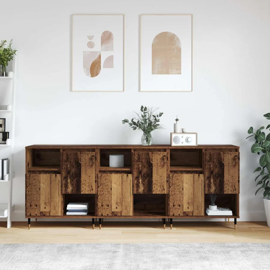Buffets 3 pcs Bois ancien