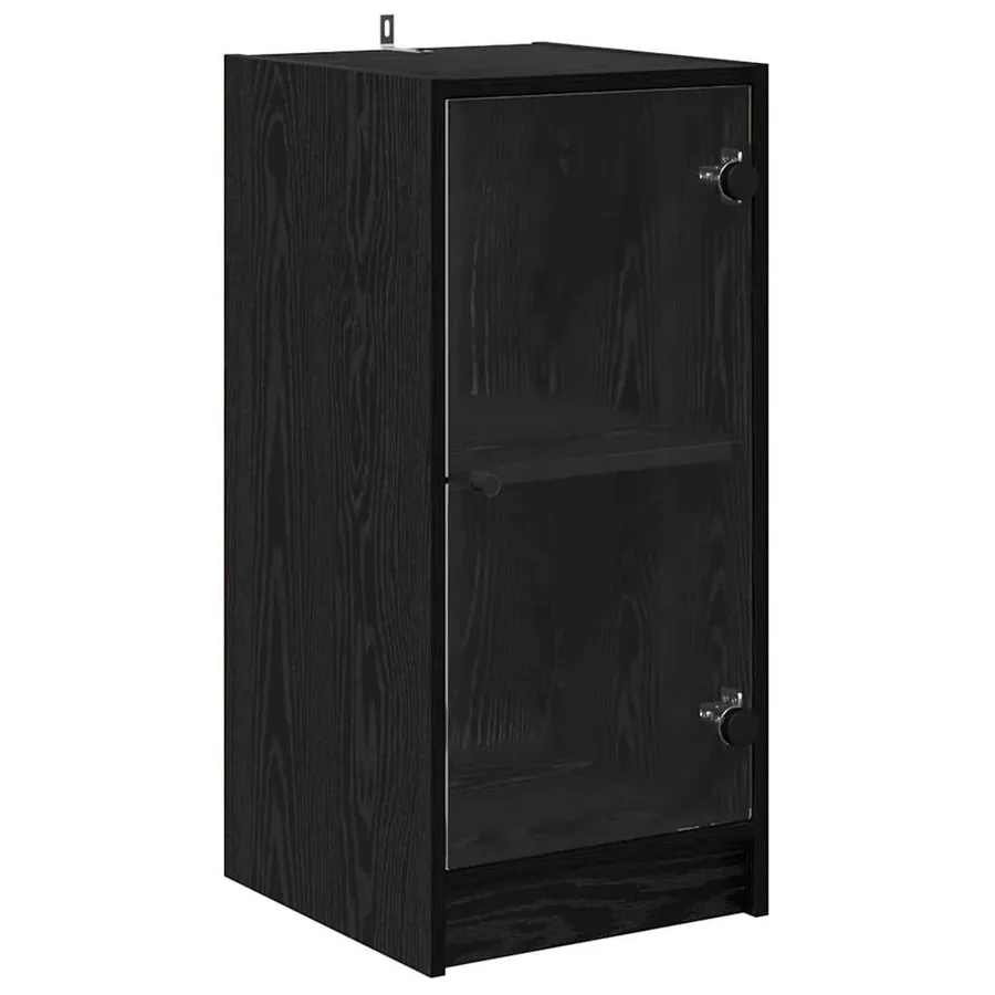 Buffet Chêne noir 35 x 37 x 76 cm Bois d'ingénierie - 2