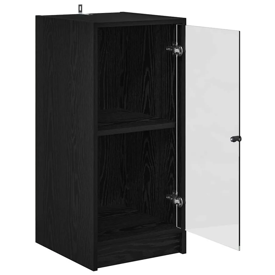 Buffet Chêne noir 35 x 37 x 76 cm Bois d'ingénierie - 5