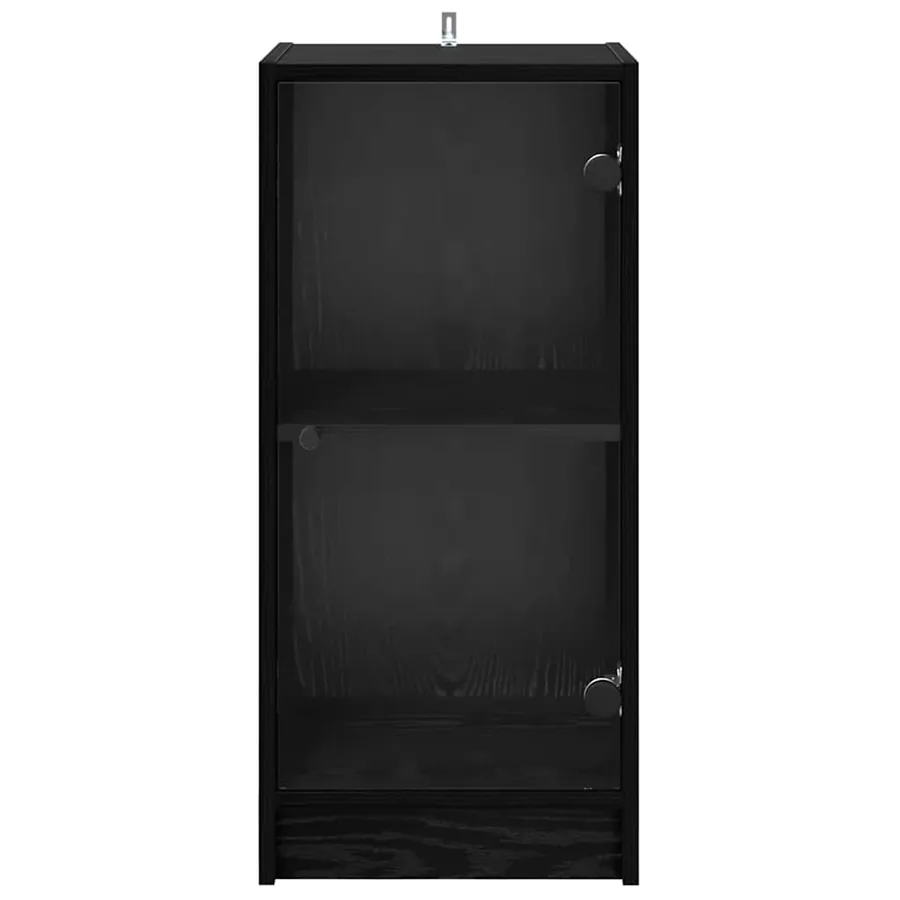 Buffet Chêne noir 35 x 37 x 76 cm Bois d'ingénierie - 6