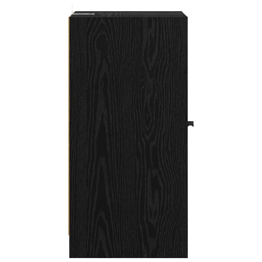 Buffet Chêne noir 35 x 37 x 76 cm Bois d'ingénierie - 7