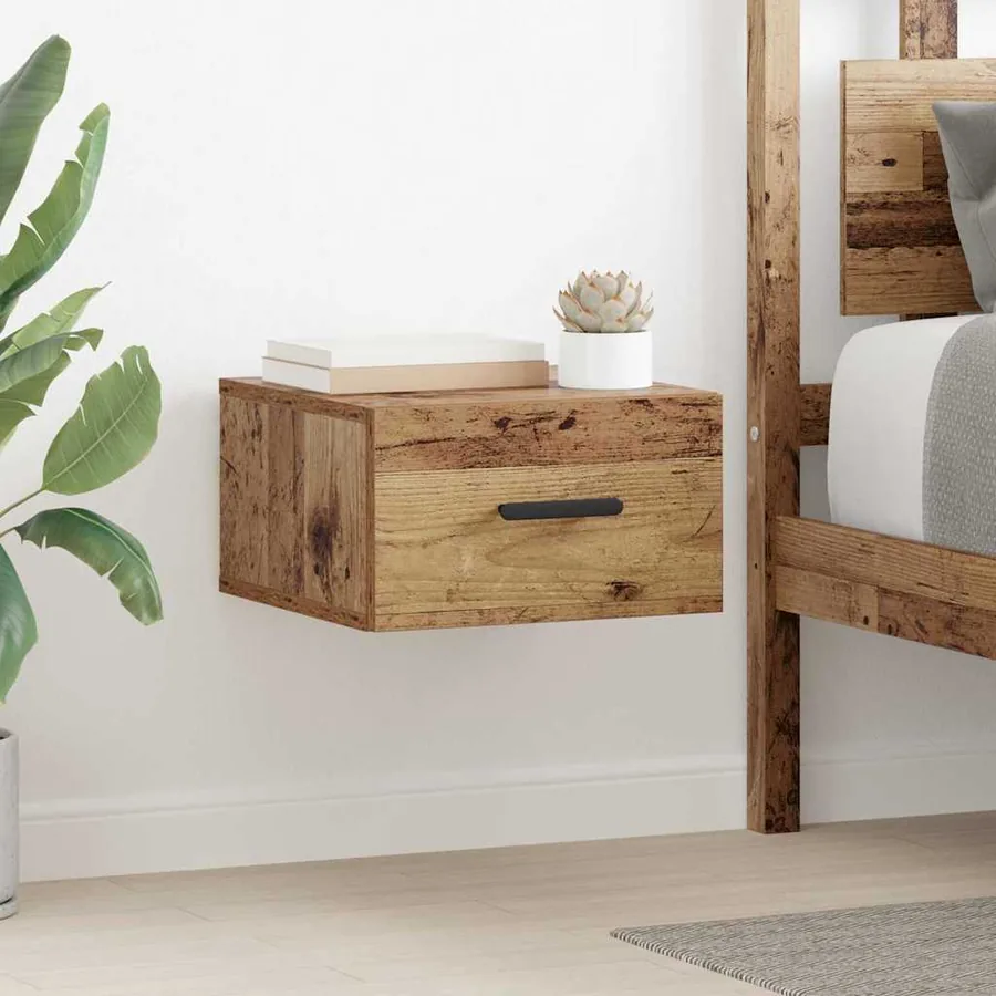 Cabinet de chevet 2 pcs Bois ancien 35 x 35 x 20 cm