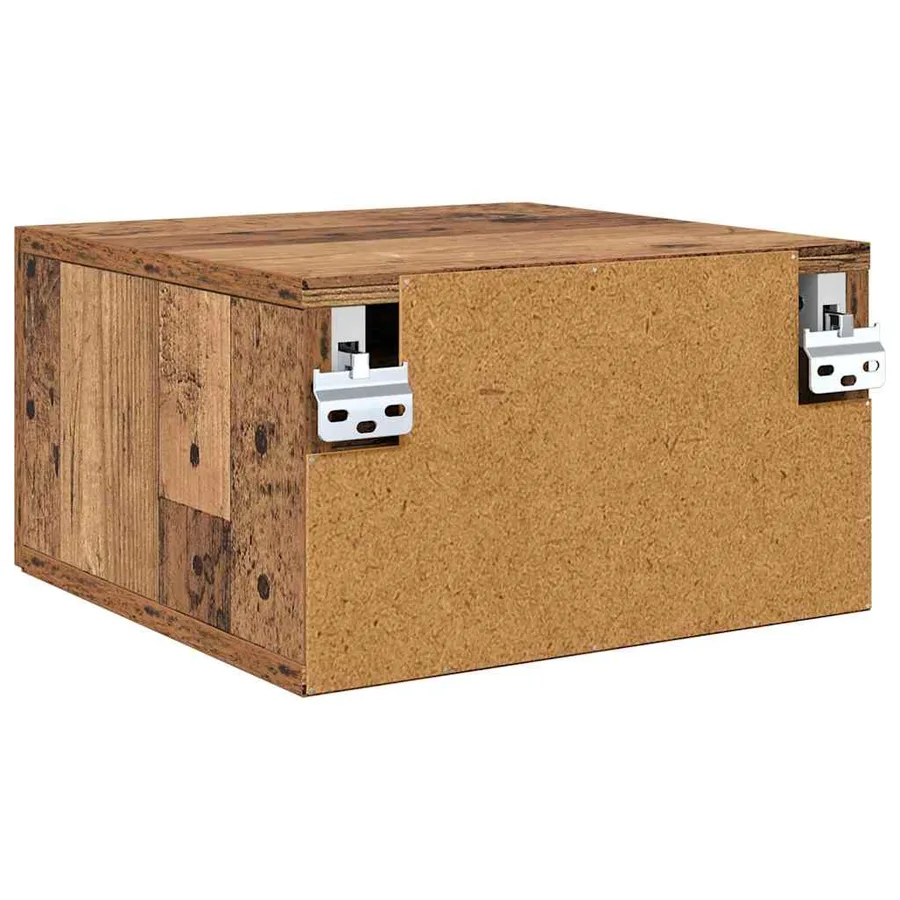 Cabinet de chevet 2 pcs Bois ancien 35 x 35 x 20 cm - 9