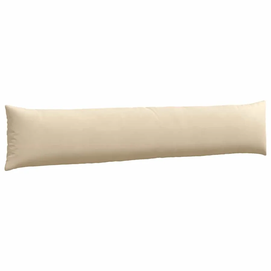 Coussins de canapé 2 pcs Crème 200 x 40 cm tissu - 5