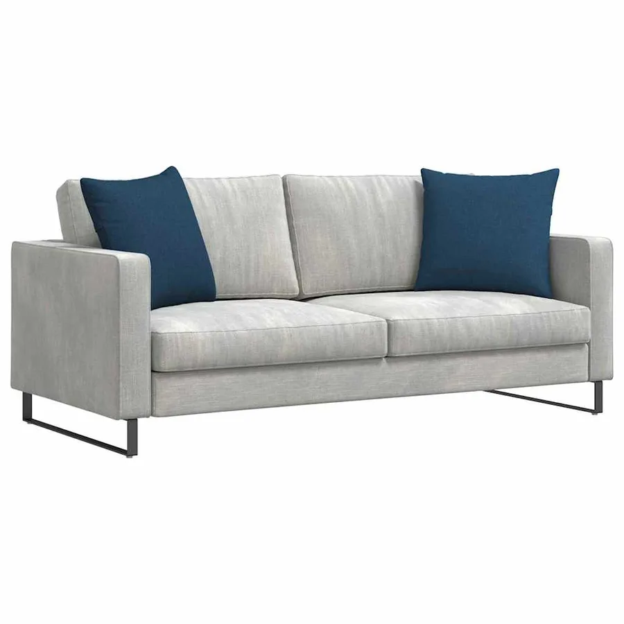 Coussins de canapé 2 pcs Bleu 50 x 50 cm tissu - 3