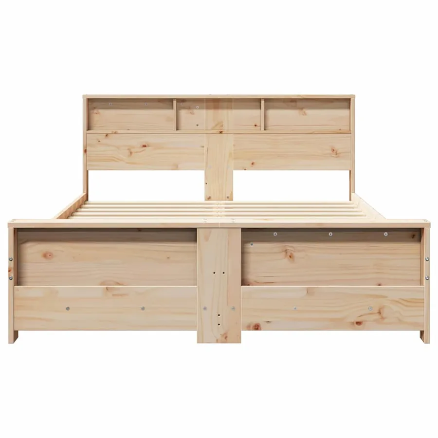 Cadre de lit Marron 140 x 200 cm Bois d'ingénierie - 5