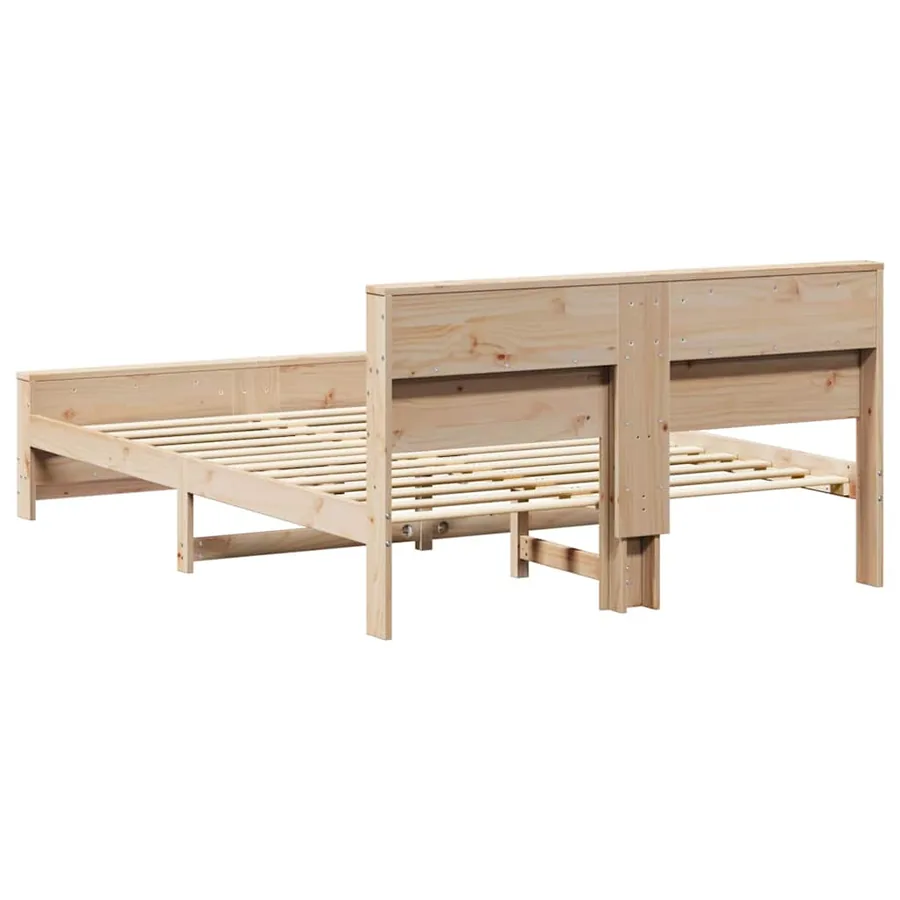 Cadre de lit Marron 140 x 200 cm Bois d'ingénierie - 7