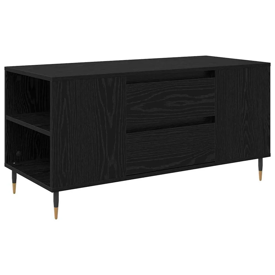 Table basse Chêne noir 102 x 44,5 x 50 cm Bois d'ingénierie - 2
